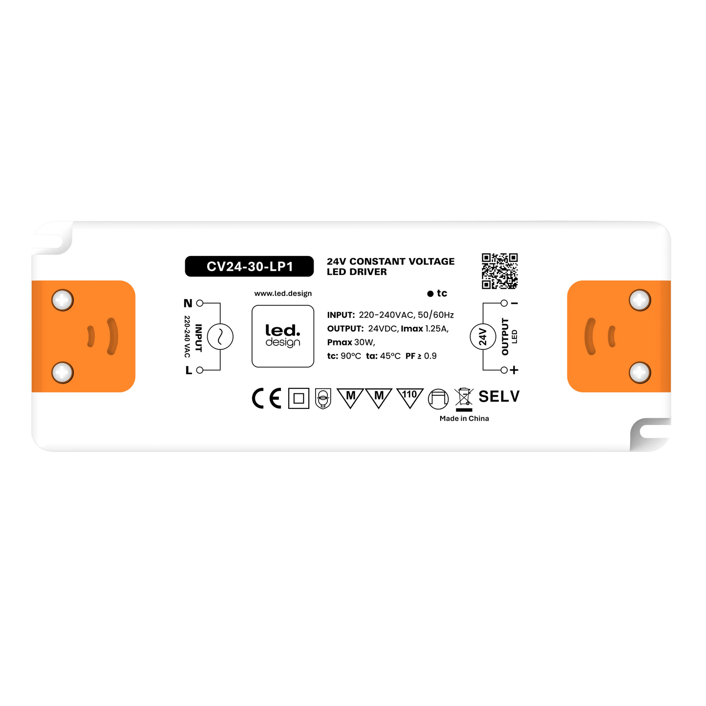 LED.DESIGN LED Driver CV24-30-LP1 30W 24V 1.25A IP44